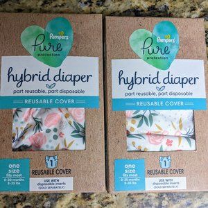 Lot of 2 Pampers Hybrid Diapers - new in box